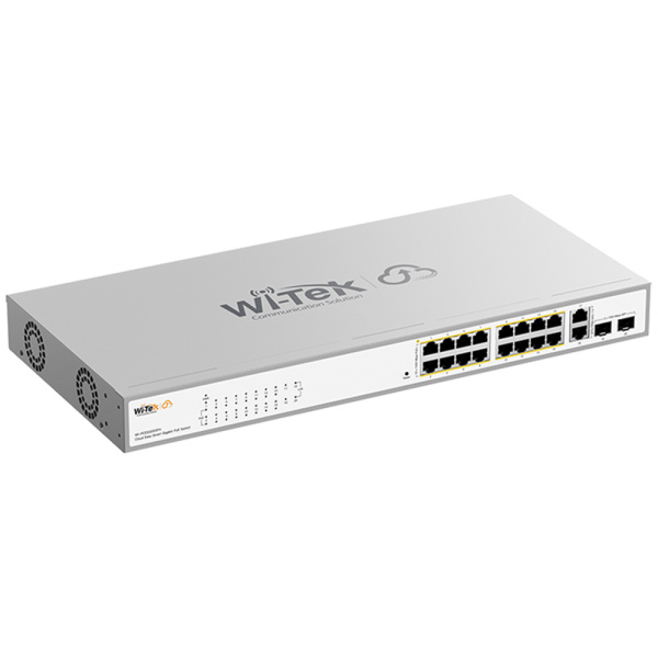 Wi-Tek WI-PCES320GFH, управляемый гигабитный коммутатор с PoE 16 ports