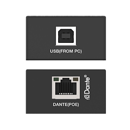 Prestel ADP-2U, 2-канальный USB аудиокодер и декодер Dante с POE