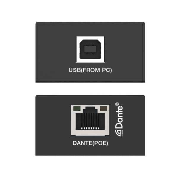Prestel ADP-2U, 2-канальный USB аудиокодер и декодер Dante с POE