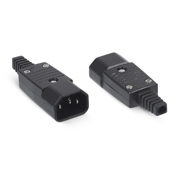 Cabeus, IEC-320-C14, вилка С14 разборная, 10А, 250 V, черная