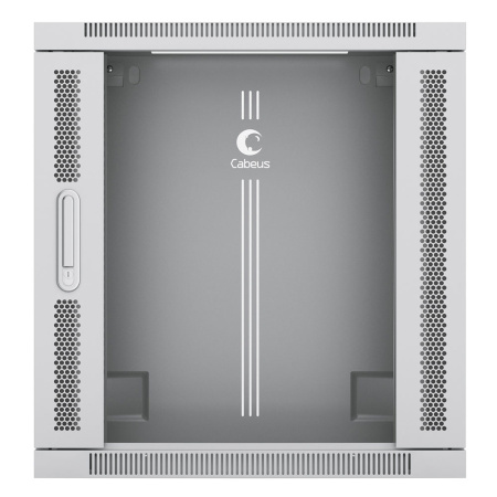 Cabeus, SH-05F-18U60/60-R, шкаф телекоммуникационный настенный разобранный 19" 18U 600x600x901mm (ШхГхВ) дверь стекло