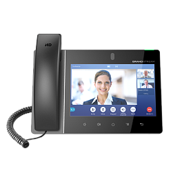 Grandstream GXV3380 - IP видеотелефон. 16 SIP аккаунтов, 16 линий, 8" (1280×800) мультитач экран, PoE, (1GbE)Gigabit Ethernet, Wi-Fi, Bluetooth