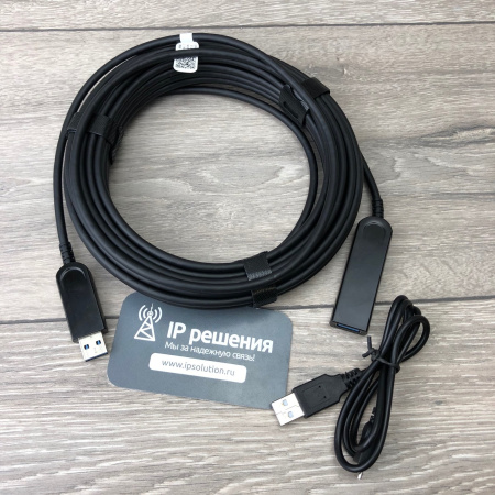 Prestel USB-E3015, оптический гибридный кабель-удлинитель USB3.0 (15 метров)