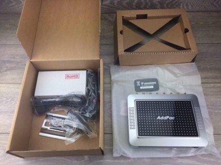 AddPac AP-GS708W - VoIP-GSM шлюз, 8 GSM каналов (8 sim карт), SIP & H.323, смена IMEI, CallBack, SMS