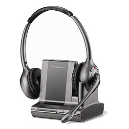 Plantronics Savi Office WO350 Over-the-head (Binaural), беспроводная гарнитура