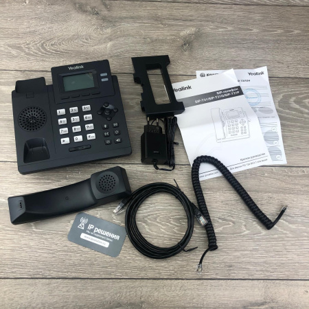 Yealink SIP-T31P, IP-телефон 2 аккаунта, PoE