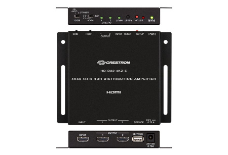 Crestron HD-DA2-4KZ-E, распределительный усилитель hdmi 1:2