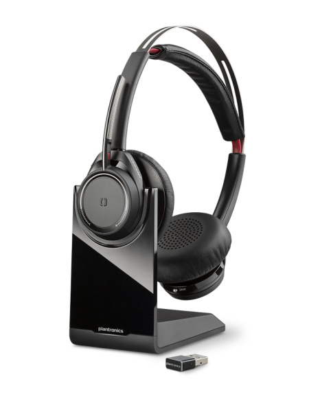 Plantronics Voyager Focus UC (211709-101), Bluetooth стерео гарнитура для офиса, USB-C Plantronics Voyager Focus UC (211709-101), Bluetooth стерео гарнитура для офиса, USB-C