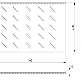 Cabeus, SH-J018-FC-600m-BK, полка 19" перфорированная глубиной 400 мм для напольных и настенных шкафов глубиной 600 мм, цвет черный (RAL 9004)