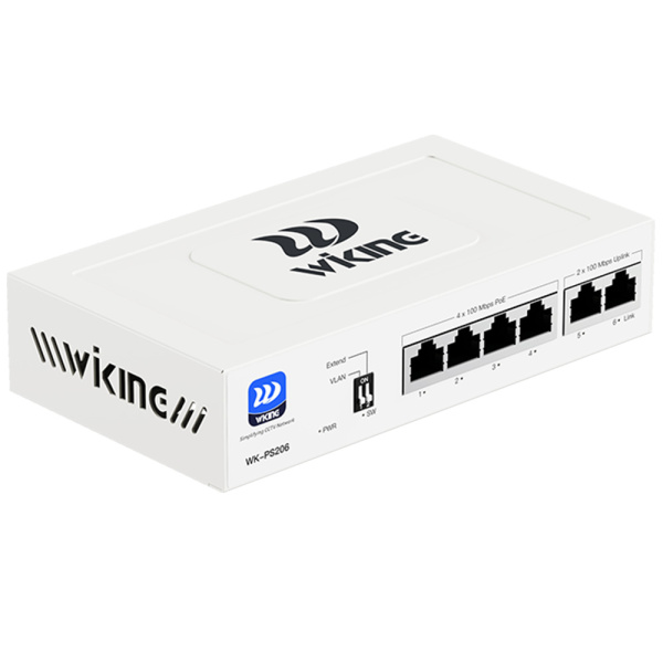 WI-TEK WK-PS206 v2, неуправляемый коммутатор PoE