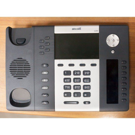 ATCOM A68, IP-телефон, цветной LCD 4,3", 8 клавиш BLF с LCD дисплеем, 2x10/100/1000T, 6 SIP линиий, POE ATCOM A68, IP-телефон, цветной LCD 4,3", 8 клавиш BLF с LCD дисплеем, 2x10/100/1000T, 6 SIP линиий, POE