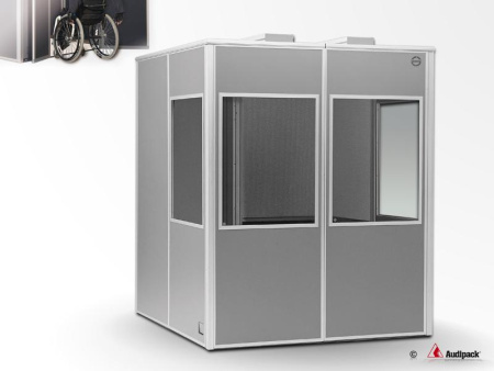 Кабина для перевода Silent 9300 WE с широким входом для 2-х переводчиков инвалидов