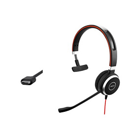 Jabra EVOLVE 40 MS Mono USB-C, компьютерная гарнитура с USB-C, MS Lync