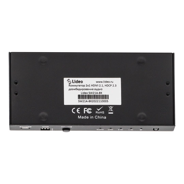 Lideo SW21A-8K, HDMI-коммутатор 2x1 8K