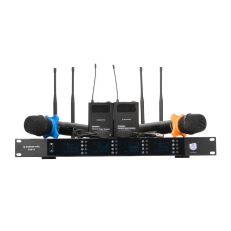 CleverMic RHB14, радиосистема с 2 ручными и 2 петличными микрофонами