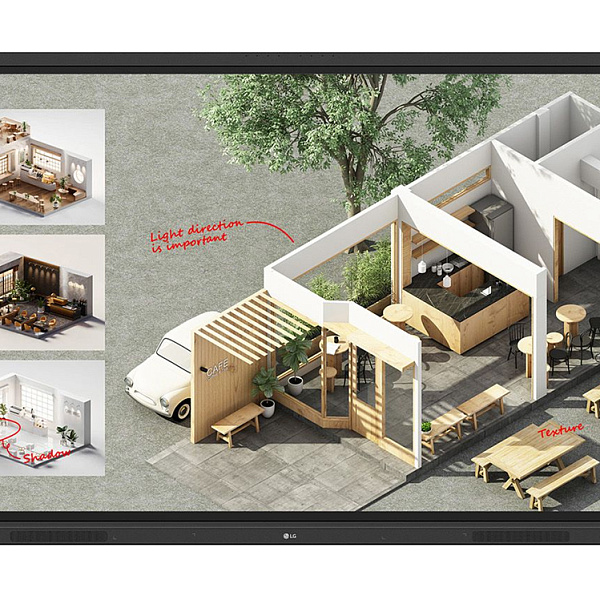 LG 65TR3DQ-B, интерактивный дисплей 65"
