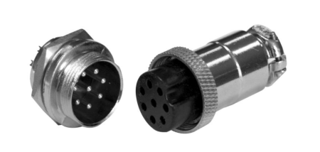 ITC TS-8M коннектор металл. 8-pins