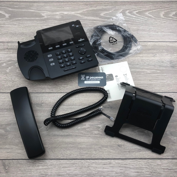 Digium D62 - IP-телефон, 2 SIP линии, POE, 1Гб порт Digium D62 - IP-телефон, 2 SIP линии, POE, 1Гб порт