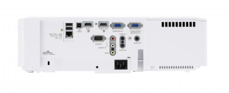 Трехчиповый 3LCD-проектор 5000 ANSI лм (встроенная несменная линза), WUXGA (1920 x 1200), 16:10, одна лампа, 16.000:1. HDMI x 2. USB. Вес 5,3кг. Белого цвета