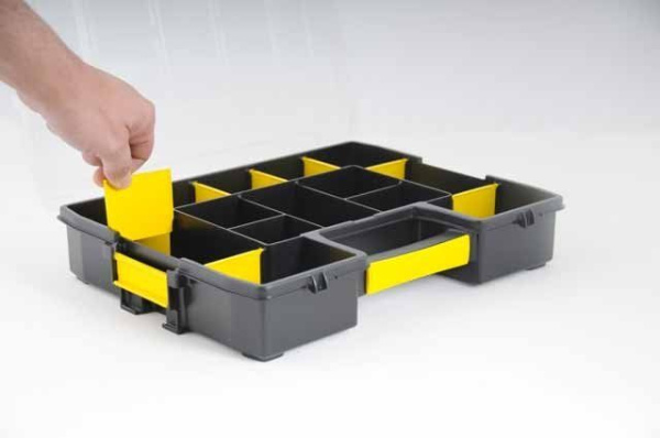 Stanley 1-97-483 - ОРГАНАЙЗЕР "SORT MASTER JUNIOR" ПЛАСТМАССОВЫЙ С ПЕРЕСТАВНЫМИ ПЕРЕГОРОДКАМИ ЧЕРНО-ЖЕЛТЫЙ (14022) 37,5Х29,2Х6,7СМ Stanley 1-97-483 - ОРГАНАЙЗЕР "SORT MASTER JUNIOR" ПЛАСТМАССОВЫЙ С ПЕРЕСТАВНЫМИ ПЕРЕГОРОДКАМИ ЧЕРНО-ЖЕЛТЫЙ (14022) 37,5Х29,2Х6,7СМ