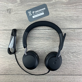 Jabra Evolve2 40 (24089-999-999), проводная гарнитура для компьютера, USB-А, MS Stereo