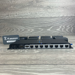 Lenkeng LKV718Pro - Разветвитель-удлинитель 1*8 HDMI, ИК, CAT6, до 40 метров 