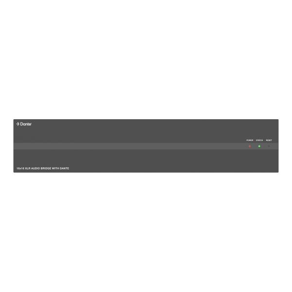 Prestel ADPX-1616XLR, конвертер Dante и аналогового аудио 16x16