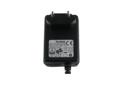 Yealink 5VDC, 600mA, блок питания для SIP-T19(P)E2/T21(P) E2/Т23G/T40P(G)/W52P(H)/W60P Yealink 5VDC, 600mA, блок питания для SIP-T19(P)E2/T21(P) E2/Т23G/T40P(G)/W52P(H)/W60P