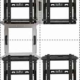 Модульное настенное крепление для создания видеостены, фронтальный доступ, масса одного дисплея до 50 кг