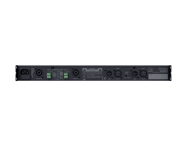 AUDAC EPA502, двухканальный низкоомный усилитель AUDAC EPA502, двухканальный низкоомный усилитель