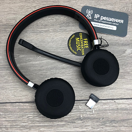 Jabra EVOLVE 65 UC Stereo , универсальная  USB гарнитура (проводное и беспроводное подключение)