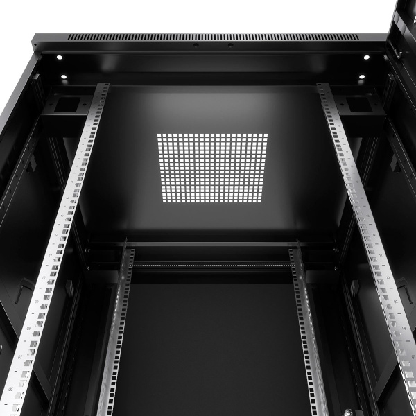 Cabeus, SH-05C-47U80/100-BK, шкаф монтажный телекоммуникационный 19" 47U 800x1000x2277mm (ШхГхВ), цвет черный (RAL 9004) 