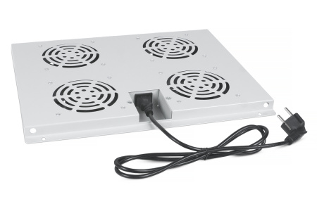 Cabeus, TRAY-60, модуль вентиляторный с 4-я вентиляторами для установки в напольные шкафы серии SH-05C, ND-05C глубиной 600мм Cabeus, TRAY-60, модуль вентиляторный с 4-я вентиляторами для установки в напольные шкафы серии SH-05C, ND-05C глубиной 600мм