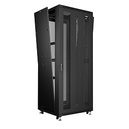 Cabeus, ND-05C-47U80/80-BK, шкаф монтажный телекоммуникационный 19" 47U 800x800x2277mm (ШхГхВ), цвет черный (RAL 9004) 