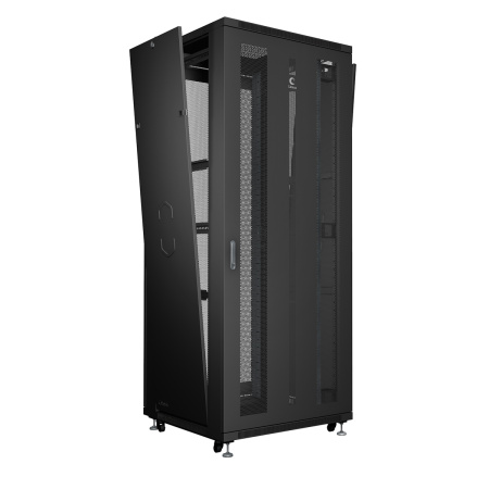 Cabeus, ND-05C-47U80/80-BK, шкаф монтажный телекоммуникационный 19" 47U 800x800x2277mm (ШхГхВ), цвет черный (RAL 9004)  Cabeus, ND-05C-47U80/80-BK, шкаф монтажный телекоммуникационный 19" 47U 800x800x2277mm (ШхГхВ), цвет черный (RAL 9004)