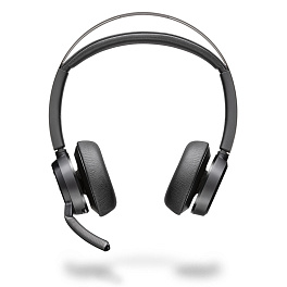 Poly Voyager Focus 2-M UC - беспроводная гарнитура для ПК и мобильного телефона (Bluetooth, Hybrid ANC, адаптер BT700 USB-С, зарядная станция, Microsoft Teams)