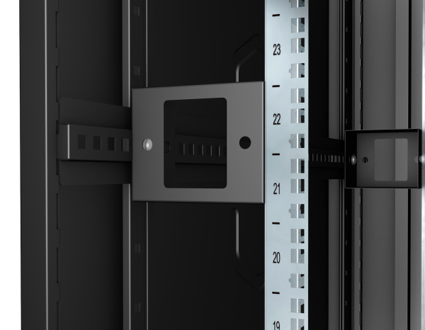 Cabeus, SH-05C-47U80/100-BK, шкаф монтажный телекоммуникационный 19" 47U 800x1000x2277mm (ШхГхВ), цвет черный (RAL 9004) 