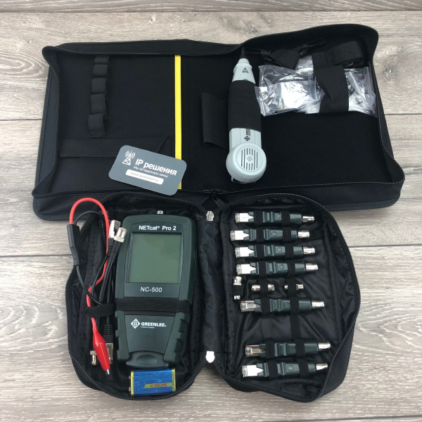 Greenlee NC500-KIT - комплект кабельного тестера NetCat Pro v2 и индуктивного щупа 500XP Greenlee NC500-KIT - комплект кабельного тестера NetCat Pro v2 и индуктивного щупа 500XP