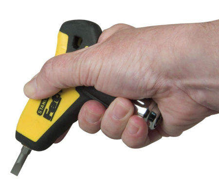 Stanley 0-79-153 - ОТВЕРТКА "FATMAX" С Т-ОБРАЗНОЙ РУКОЯТКОЙ С ХРАПОВЫМ МЕХАНИЗМОМ В НАБОРЕ 26-ТЬЮ ВСТАВКАМИ (27 ПРЕДМЕТОВ)