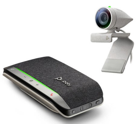 Poly Studio P5 with Poly Sync 20+ (USB-A), комплект из веб-камеры и беспроводного спикерфона
