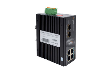 WI-TEK SP3006F-BT, промышленный коммутатор 6 портов