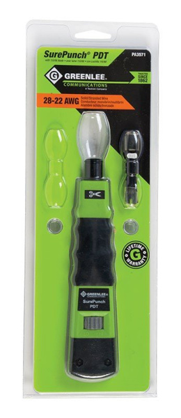 Greenlee SurePunch PDT (PT-3571) - ударный инструмент для расшивки кабеля на кросс с лезвием 66/110 Greenlee SurePunch PDT (PT-3571) - ударный инструмент для расшивки кабеля на кросс с лезвием 66/110