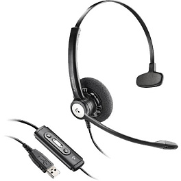 Plantronics Entera NC USB (HW111N-USB) - профессиональная USB-гарнитура для ПК.