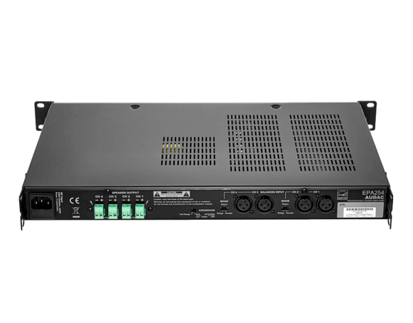 AUDAC EPA254, четырехканальный низкоомный усилитель AUDAC EPA254, четырехканальный низкоомный усилитель