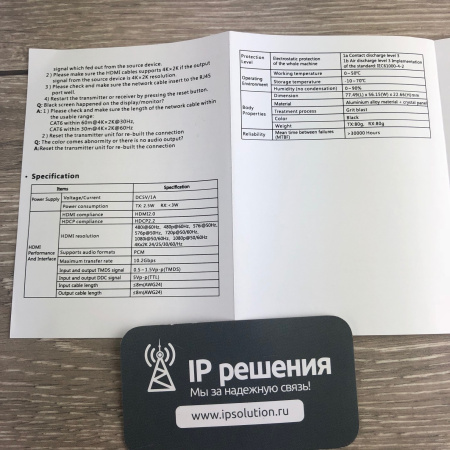 Lenkeng LKV672 - Удлинитель HDMI, 4K, CAT6, до 60 метров