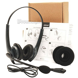 Jabra GN2000 Duo Narrow Band (2009-820-104), профессиональная телефонная гарнитура для контакт и call-центров