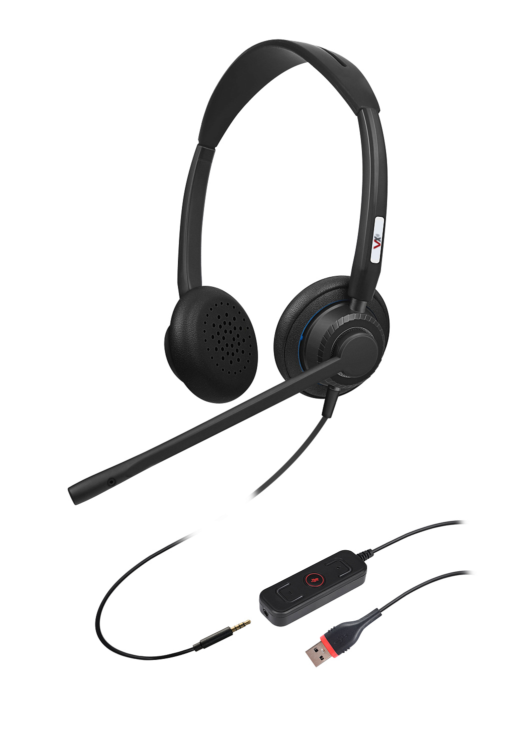 VoiceXpert VXH-700DJ, проводная гарнитура (USB-A и 3.5 мм) VoiceXpert VXH-700DJ, проводная гарнитура (USB-A и 3.5 мм)