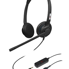 VoiceXpert VXH-700DJ, проводная гарнитура (USB-A и 3.5 мм)