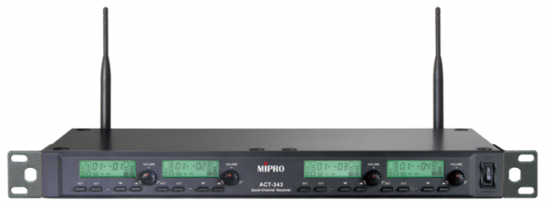 Mipro ACT-343 , 1U Четырехканальный приёмник Mipro ACT-343 , 1U Четырехканальный приёмник
