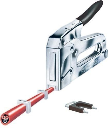 Arrow Т59 - степлер для крепления кабеля диаметром до 8 мм (прямые скобы с пластиковой накладкой)